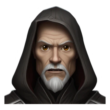 hyperrealist sith jedi in world of warcraft sticker