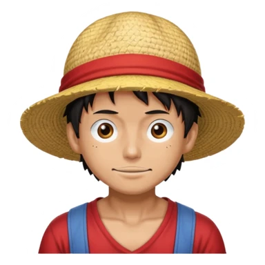 a man with Luffy hat sticker