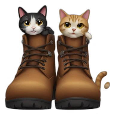 boots and cats sticker