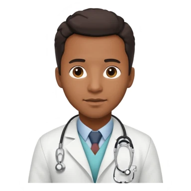 black male hotel doctor sticker