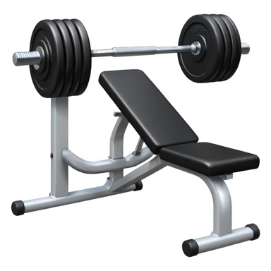 gym bench with a single dumbbell on it sticker