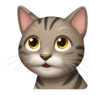 Tabby Cat washing its hair  sticker