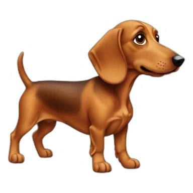 Teckel a poil dur sticker