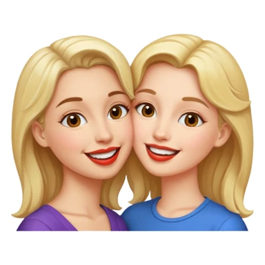 👩+👩+😚 sticker