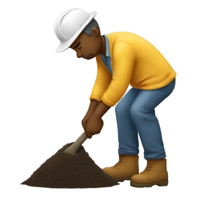 I’m tired and digging  sticker