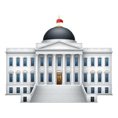 make the png emoji of president's office building sticker