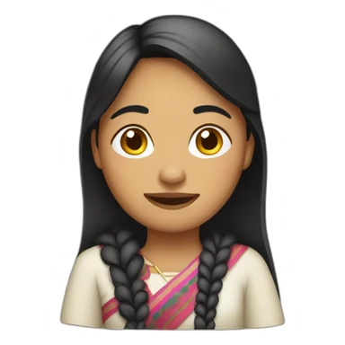 Guatemalan woman sticker