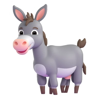 cute donkey sticker