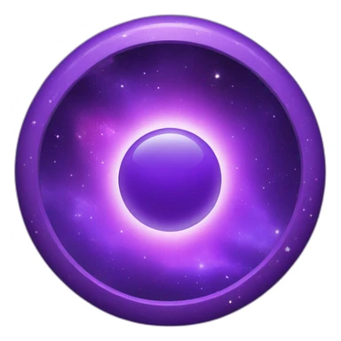 a purple portal to another galaxy sticker
