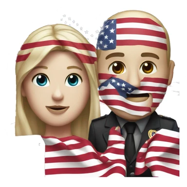 american and british flag secret service sticker