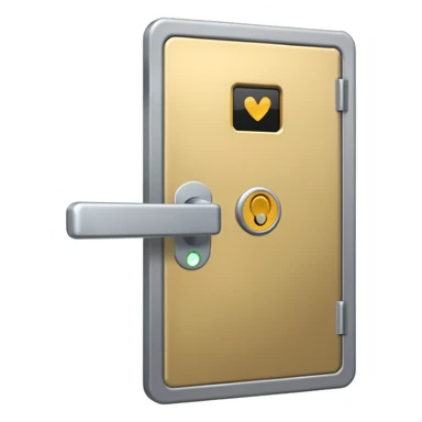 electronic card open a door sticker