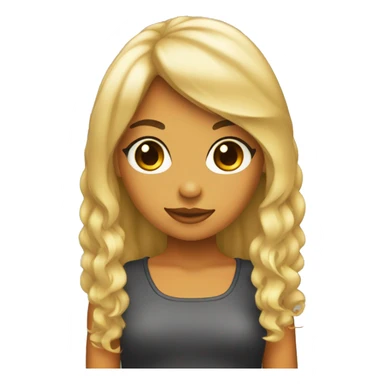 Una chica de pelo negro con flequillo  sticker