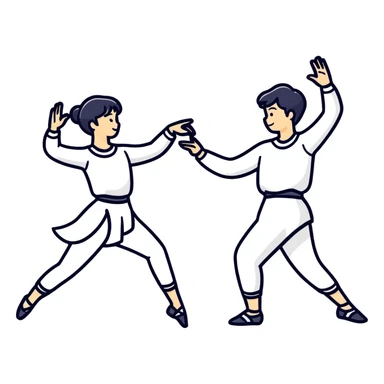 Dance hands sticker