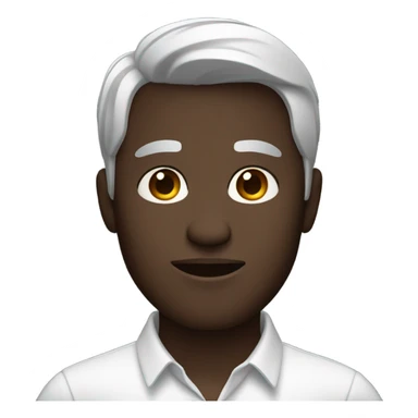 dark-skinned male in white shirt sticker
