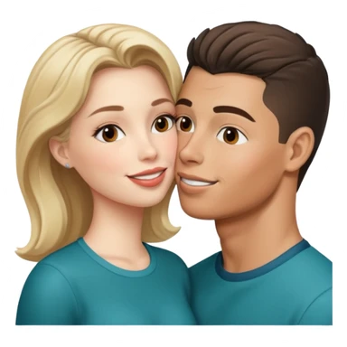 Georgina kissing ronaldo sticker