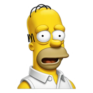 homer simpson heureux sticker