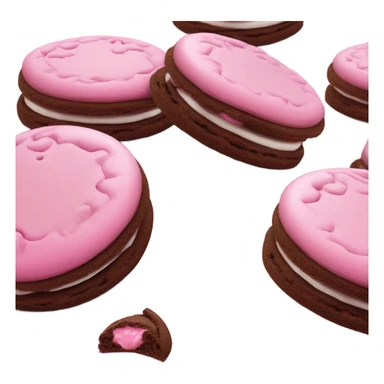 pink oreos sticker
