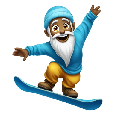aladin genie blue snowboard sticker