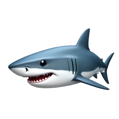 a shark with a NY cap sticker