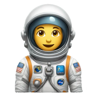 Un astronauta con cara de gato sticker