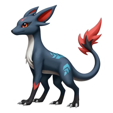 Salandit-Amaura-Umbreon-Silvally-fusion (full body) sticker