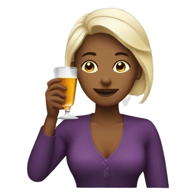 Women drinking liquor  sticker