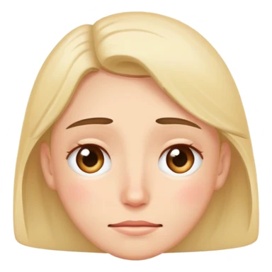 Tired cry eyes with smile  sticker