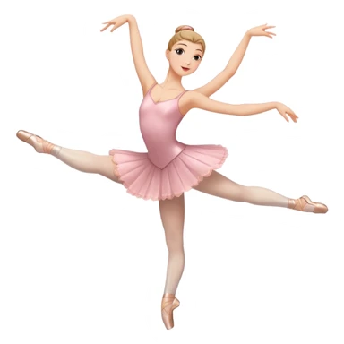 dancer performing ballet with graceful pose sticker