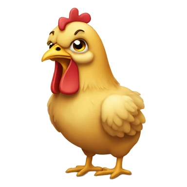 Chiken sad sticker
