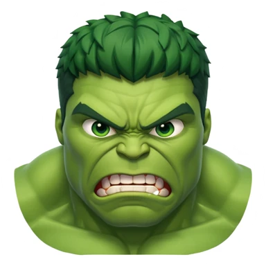 hulk comic book face only sticker