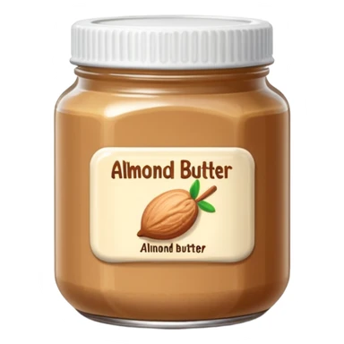 Pixel Art Almond Butter jar sticker