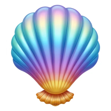 Seashell, balloon style sticker