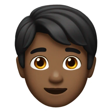 i want memoji boy with black hair sticker