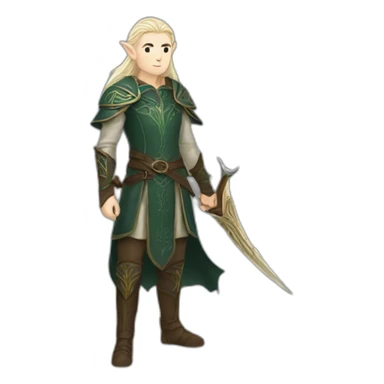 gondolindrim elven warrior silmarillion sticker