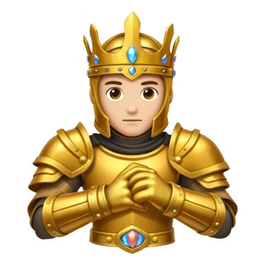 Forge Prince – brass gauntlet + molten belt, Golden Princes. sticker