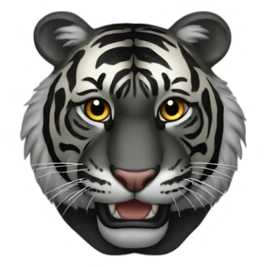 all BLACK Tiger sticker