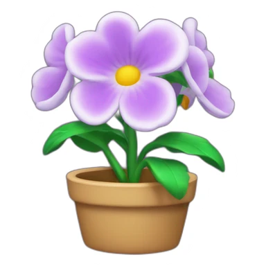 pot de fleur de mario sticker