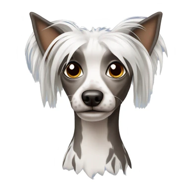 Chinese crested dog sticker