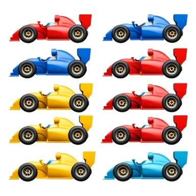 racing car emojis sticker