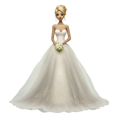 Hyper Realistic ornate Wedding dress displays  with tulle sticker