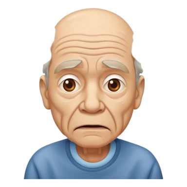 confused old man sticker