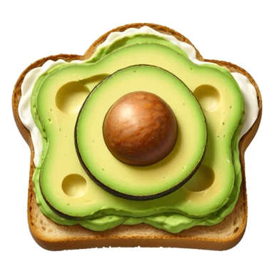 avocado toast no pit sticker
