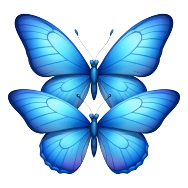 Blue butterflies sticker