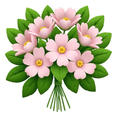 pale pink flower bouquet  sticker