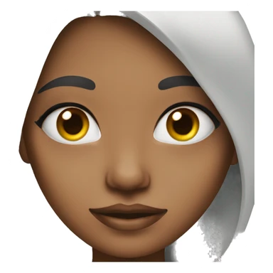 Long lashes girl sticker