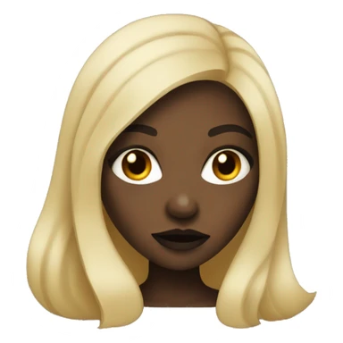 Black girl Vampire with blonde hair sticker
