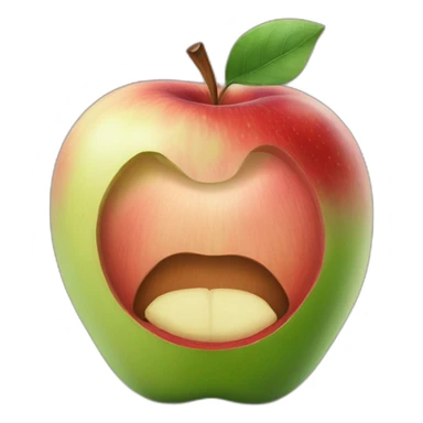 rene magritte apple sticker