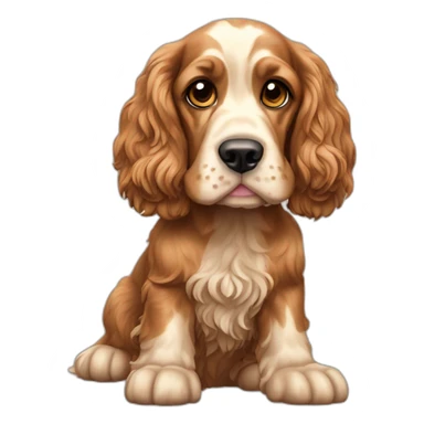 Dog-english-cocker-spaniel-full-body sticker