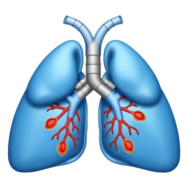 Lung disease blue emoji  sticker