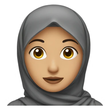 Arab wearing hijab sticker